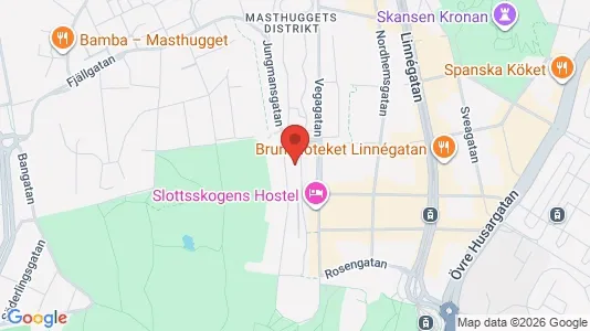Lägenheter till salu i Göteborg Centrum - kort over placeringen