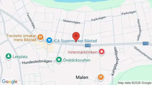 Lägenheter till salu i Båstad - kort over placeringen