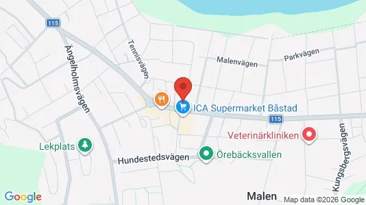Lägenheter till salu i Båstad - kort over placeringen