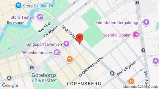Bostadsrätter till salu i Göteborg Centrum - kort over placeringen