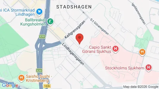 Lägenheter att hyra i Kungsholmen - kort over placeringen