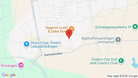 Lägenheter att hyra i Örebro - kort over placeringen
