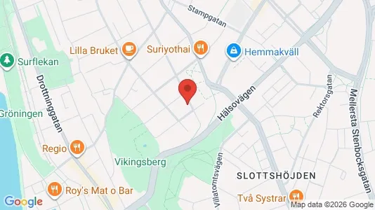 Bostadsrätter till salu i Helsingborg - kort over placeringen
