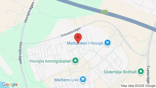 Lägenheter att hyra i Södertälje - kort over placeringen