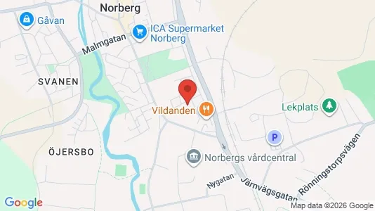 Lägenheter till salu i Norberg - kort over placeringen