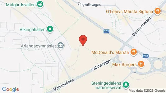 Lägenheter att hyra i Sigtuna - kort over placeringen