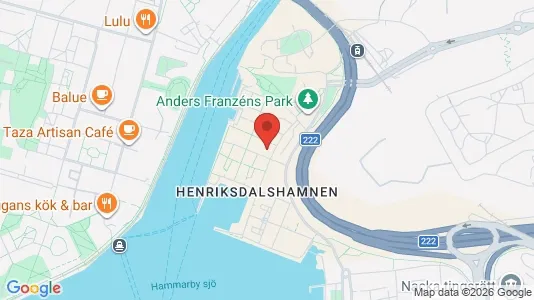 Lägenheter att hyra i Hammarbyhamnen - kort over placeringen