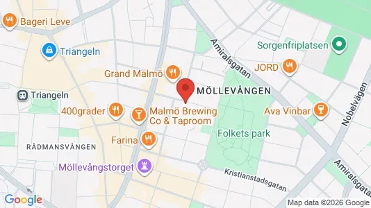 Lägenheter att hyra i Malmö Centrum - kort over placeringen
