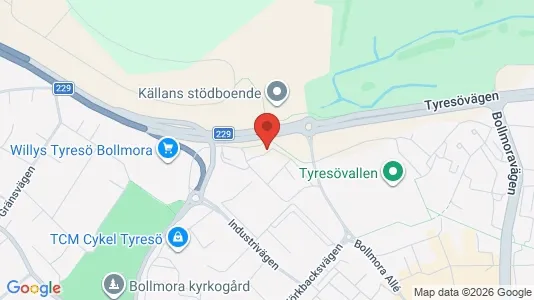Lägenheter att hyra i Tyresö - kort over placeringen