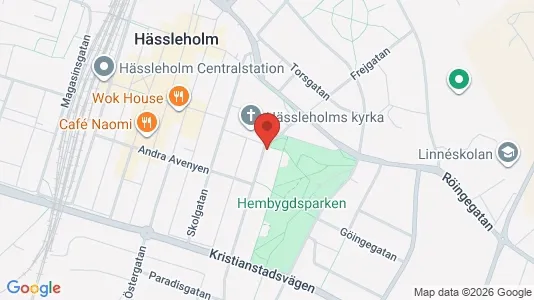 Lägenheter att hyra i Hässleholm - kort over placeringen