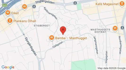 Lägenheter till salu i Göteborg Centrum - kort over placeringen