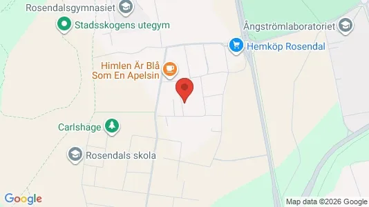 Lägenheter till salu i Uppsala - kort over placeringen