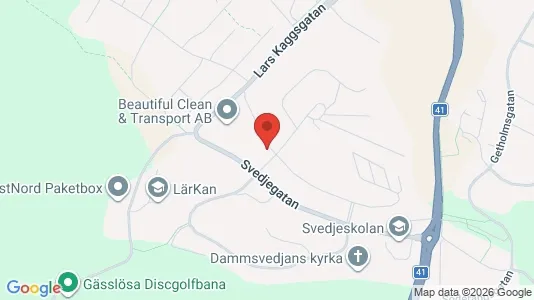 Lägenheter till salu i Borås - kort over placeringen
