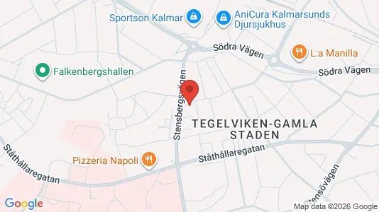 Lägenheter till salu i Kalmar - kort over placeringen
