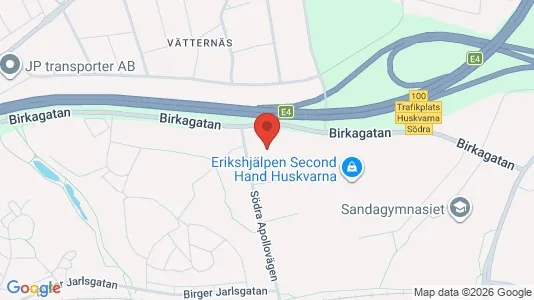 Bostadsrätter till salu i Jönköping - kort over placeringen