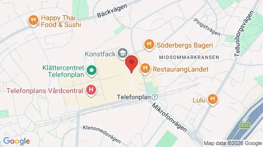 Lägenheter till salu i Söderort - kort over placeringen