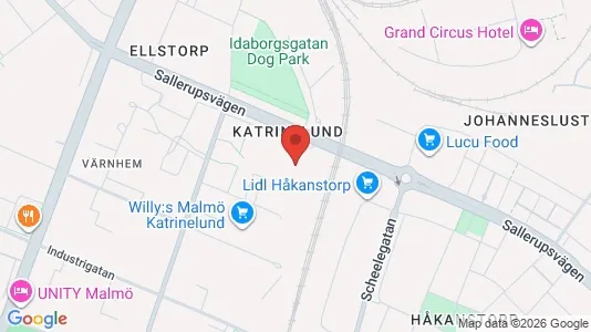 Lägenheter till salu i Malmö Centrum - kort over placeringen