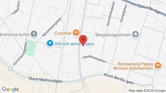 Lägenheter att hyra i Katrineholm - kort over placeringen