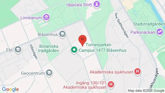Lägenheter till salu i Uppsala - kort over placeringen