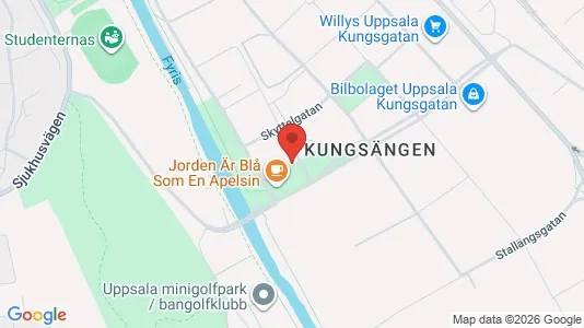Lägenheter till salu i Uppsala - kort over placeringen