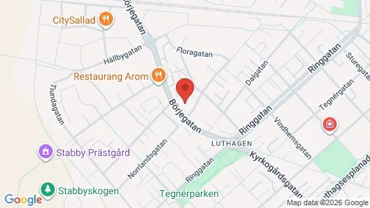 Lägenheter till salu i Uppsala - kort over placeringen