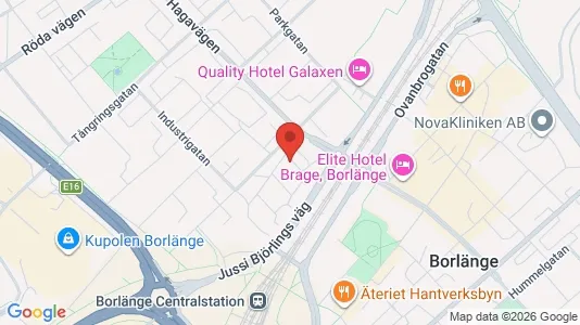 Bostadsrätter till salu i Borlänge - kort over placeringen