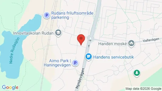 Lägenheter att hyra i Haninge - kort over placeringen