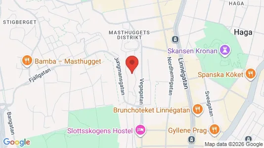 Lägenheter till salu i Göteborg Centrum - kort over placeringen