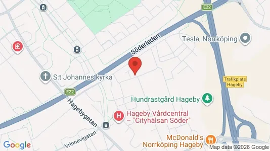 Lägenheter att hyra i Norrköping - kort over placeringen