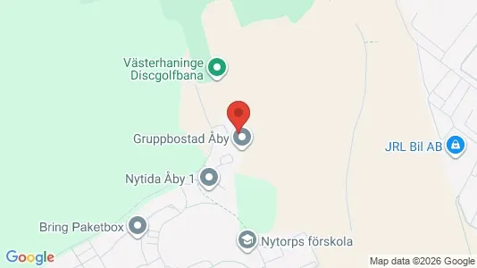 Bostadsrätter till salu i Haninge - kort over placeringen