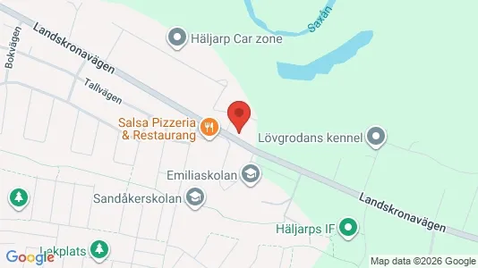 Bostadsrätter till salu i Landskrona - kort over placeringen