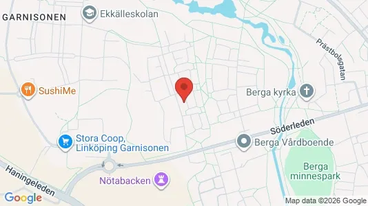 Lägenheter att hyra i Linköping - kort over placeringen