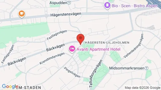 Bostadsrätter till salu i Söderort - kort over placeringen