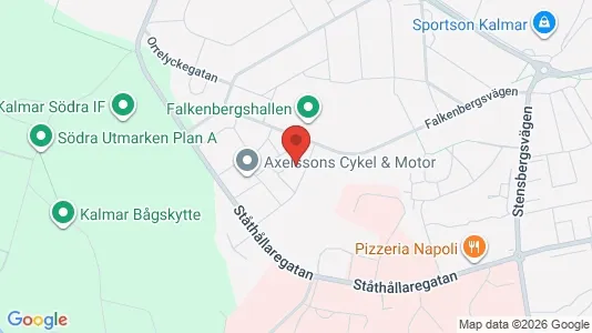 Lägenheter till salu i Kalmar - kort over placeringen