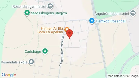 Lägenheter till salu i Uppsala - kort over placeringen
