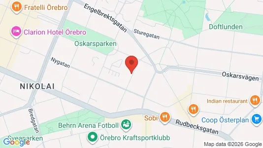Lägenheter att hyra i Örebro - kort over placeringen
