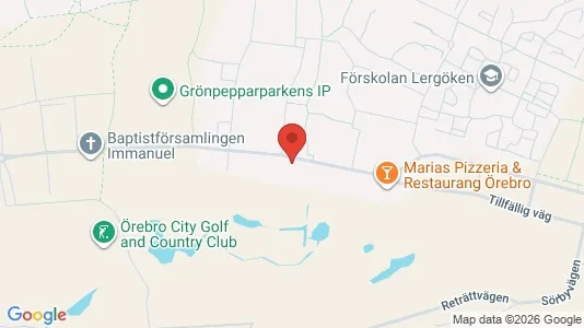 Bostadsrätter till salu i Örebro - kort over placeringen