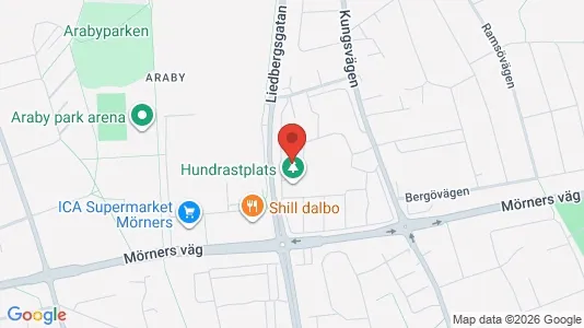 Lägenheter att hyra i Växjö - kort over placeringen