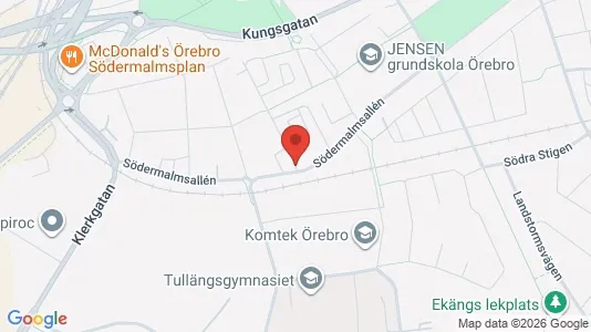 Lägenheter att hyra i Örebro - kort over placeringen
