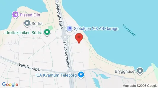 Bostadsrätter till salu i Växjö - kort over placeringen
