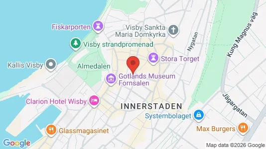 Lägenheter till salu i Gotland - kort over placeringen