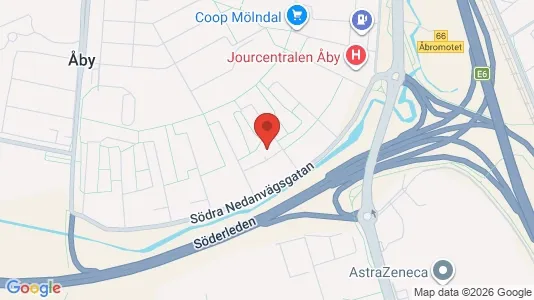 Lägenheter till salu i Mölndal - kort over placeringen