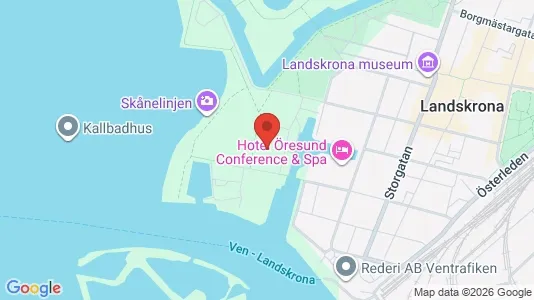 Lägenheter till salu i Landskrona - kort over placeringen