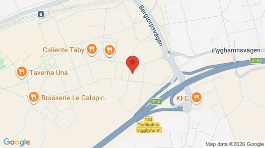 Lägenheter till salu i Täby - kort over placeringen