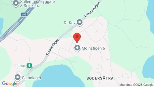 Lägenheter att hyra i Sollentuna - kort over placeringen