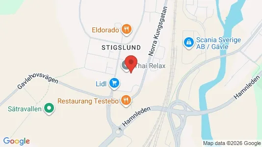 Lägenheter till salu i Gävle - kort over placeringen