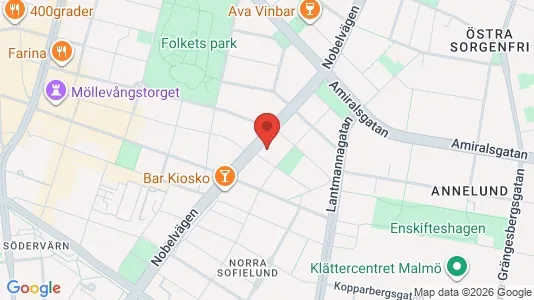 Lägenheter till salu i Malmö Centrum - kort over placeringen