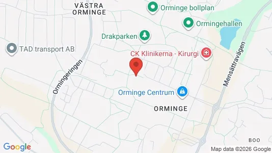 Lägenheter att hyra i Nacka - kort over placeringen