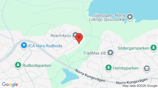 Lägenheter att hyra i Lidingö - kort over placeringen