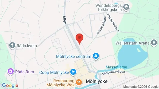 Bostadsrätter till salu i Härryda - kort over placeringen